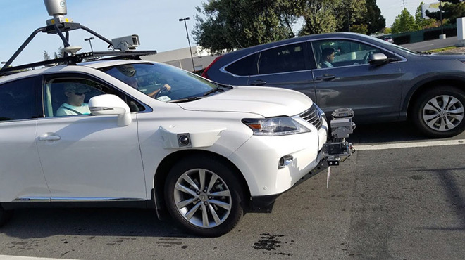 Lexus testing vehicle