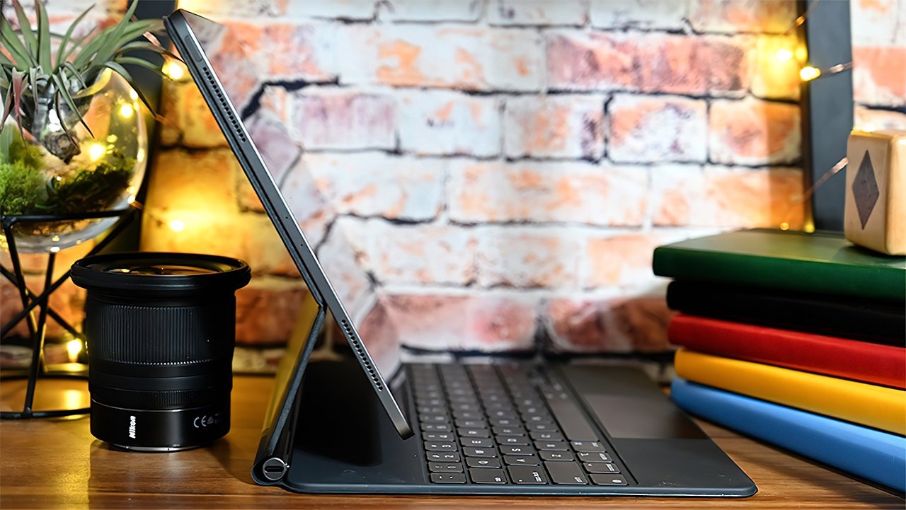 The Magic Keyboard for iPad Pro turns the tablet into a laptop-like computer