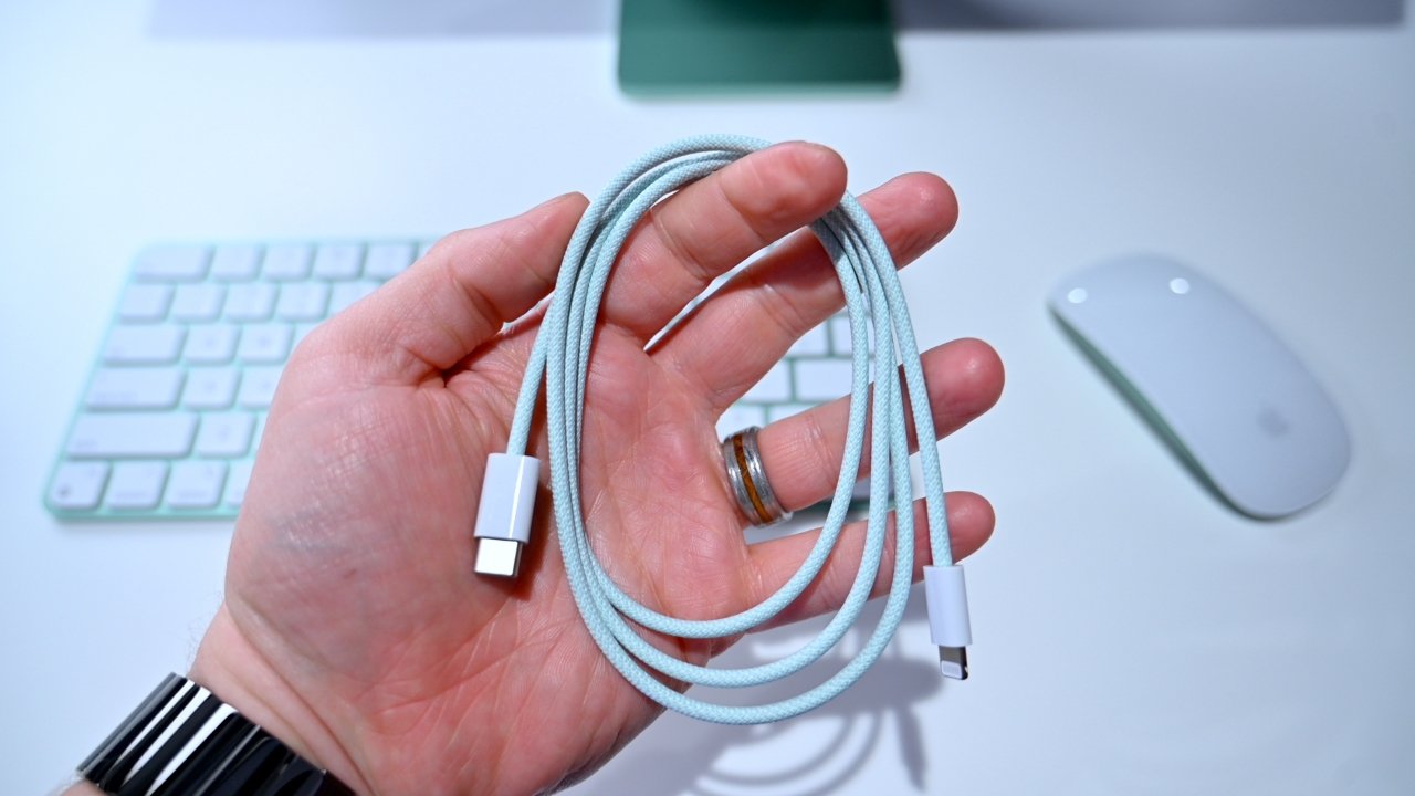 Customers will get a color-matched Lightning cable for charging their accessories