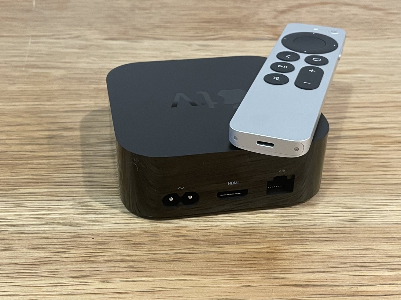 The new Apple TV 4K includes a HDMI port and an Ethernet port