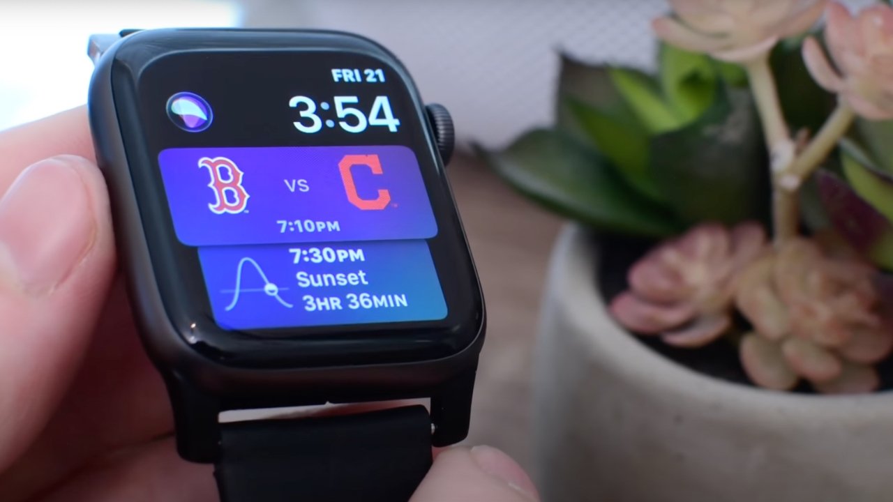 The Siri watch face was added in watchOS 4