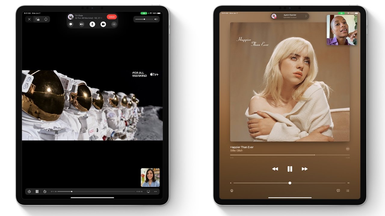 Watch and listen to media with friends via FaceTime on iPadOS 15