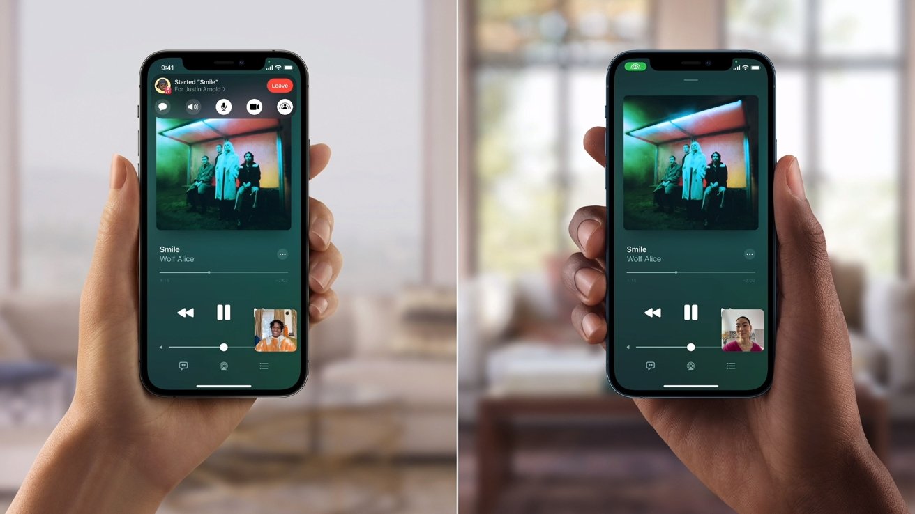 The feature supports sharing Apple Music 