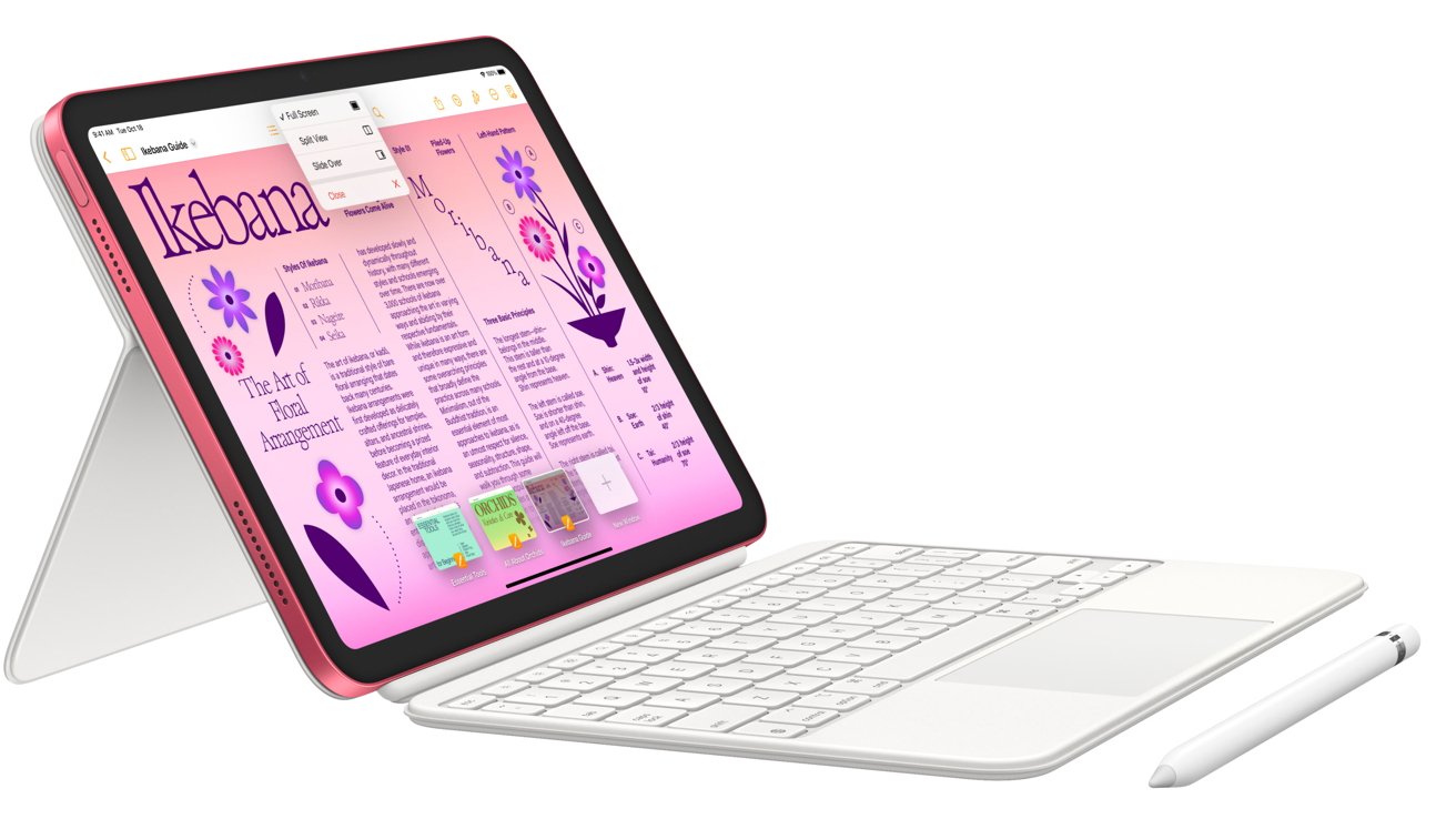 The Magic Keyboard Folio is a two-piece case