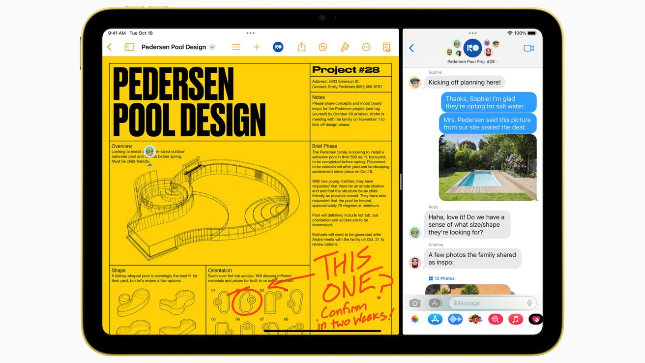 The iPad display can reach 500 nits of peak brightness