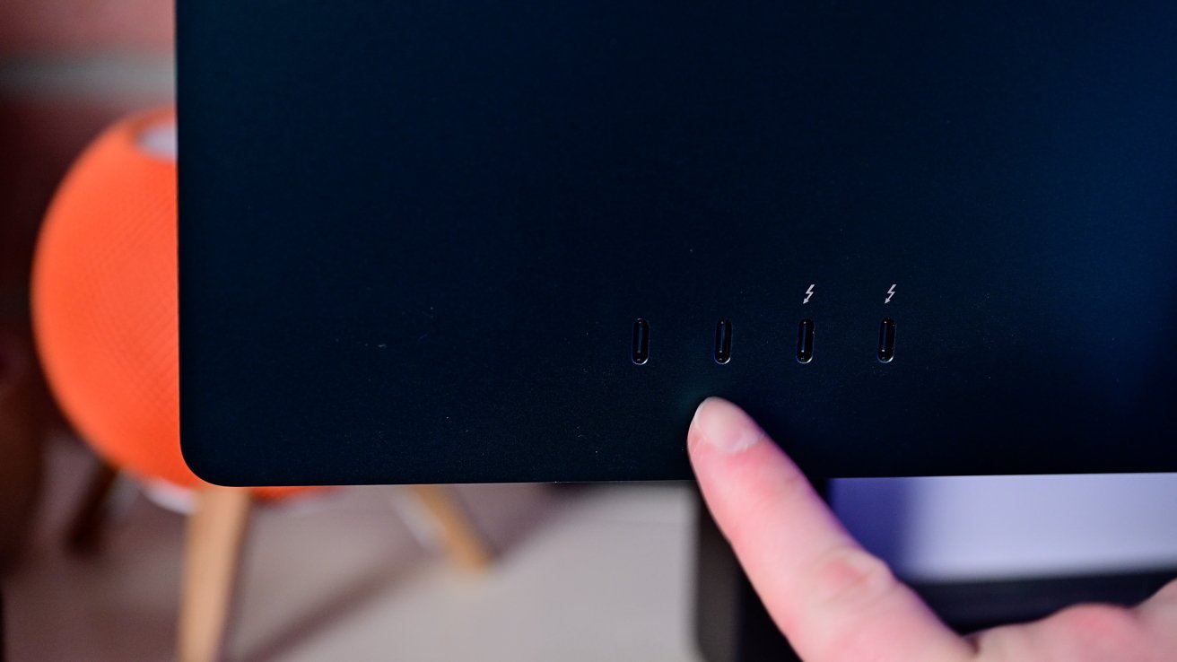 Two USB 3 Type-C ports and two Thunderbolt ports