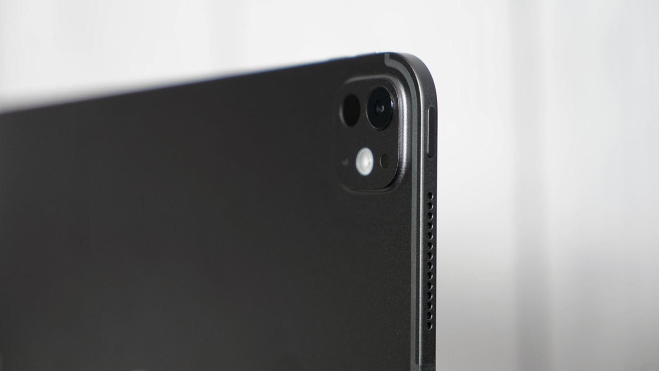 A side view of the iPad Pro camera bump