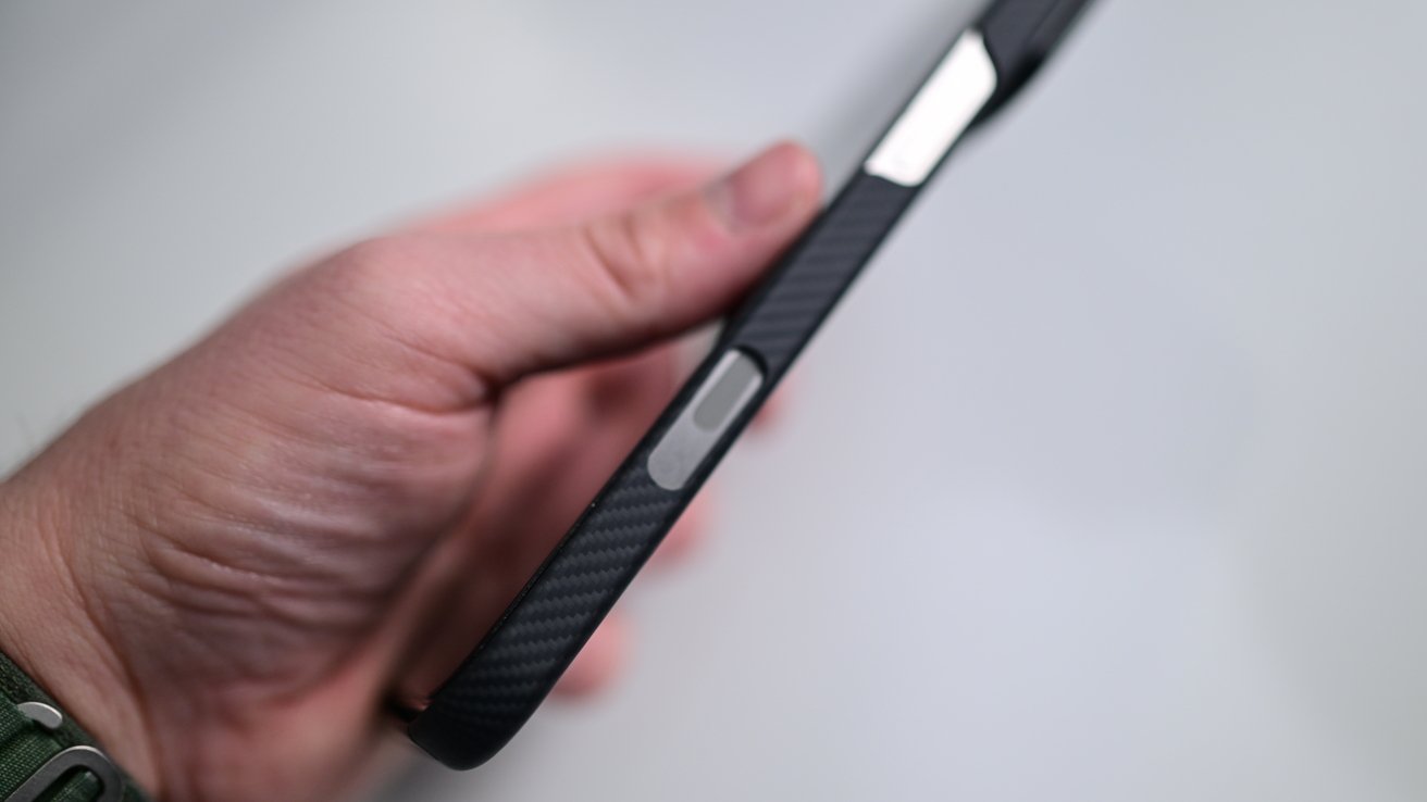 The right side of the iPhone 16 Pro Max case where the Capture Button will be